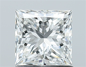 Picture of Natural Diamond 1.02 Carats, Princess with  Cut, G Color, VS1 Clarity and Certified by GIA