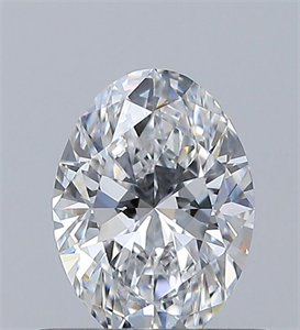 Foto Diamante Natural 0.52 quilates, Ovalado , Color D, claridad VVS1 y certificado GIA de