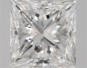 Picture of Natural Diamond 0.80 Carats, Princess with  Cut, E Color, VVS2 Clarity and Certified by GIA