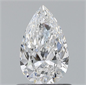 Natural Diamond 0.70 Carats, Pear with  Cut, D Color, VVS1 Clarity and Certified by GIA