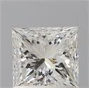 Natural Diamond 1.11 Carats, Princess with  Cut, G Color, VS1 Clarity and Certified by GIA