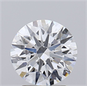 Lab Grown Diamond 2.51 Carats, Round with Ideal Cut, D Color, IF Clarity and Certified by IGI