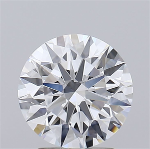 Picture of Lab Grown Diamond 2.51 Carats, Round with Ideal Cut, D Color, IF Clarity and Certified by IGI