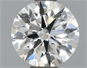 Lab Grown Diamond 1.05 Carats, Round with Ideal Cut, D Color, VVS2 Clarity and Certified by IGI