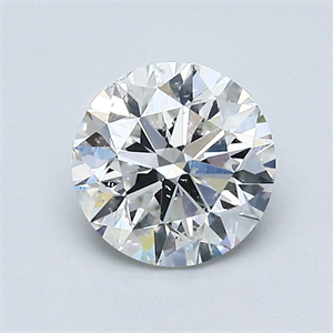 Picture of Natural Diamond 1.01 Carats, Round with Very Good Cut, G Color, I1 Clarity and Certified by GIA