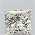 Natural Diamond 0.72 Carats, Princess with  Cut, I Color, VVS1 Clarity and Certified by IGI