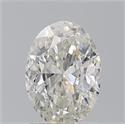 Natural Diamond 1.50 Carats, Oval with  Cut, I Color, SI2 Clarity and Certified by GIA