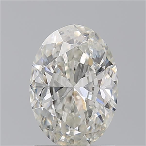 Picture of Natural Diamond 1.50 Carats, Oval with  Cut, I Color, SI2 Clarity and Certified by GIA