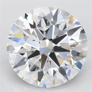 Picture of Lab Grown Diamond 3.57 Carats, Round with Excellent Cut, D Color, VVS1 Clarity and Certified by GIA