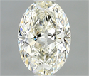 Natural Diamond 0.53 Carats, Oval with  Cut, I Color, VS2 Clarity and Certified by IGI