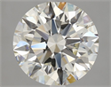 Natural Diamond 3.03 Carats, Round with Excellent Cut, L Color, VS1 Clarity and Certified by GIA
