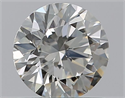 Natural Diamond 0.70 Carats, Round with Excellent Cut, I Color, VS2 Clarity and Certified by GIA
