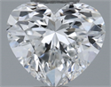 Natural Diamond 0.40 Carats, Heart with  Cut, F Color, VVS2 Clarity and Certified by GIA