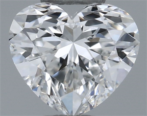 Picture of Natural Diamond 0.40 Carats, Heart with  Cut, F Color, VVS2 Clarity and Certified by GIA