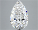 Natural Diamond 5.02 Carats, Pear with  Cut, D Color, FL Clarity and Certified by GIA