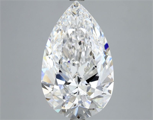 Picture of Natural Diamond 5.02 Carats, Pear with  Cut, D Color, FL Clarity and Certified by GIA