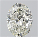 Natural Diamond 1.01 Carats, Oval with  Cut, J Color, SI1 Clarity and Certified by GIA