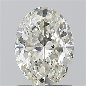 Picture of Natural Diamond 1.01 Carats, Oval with  Cut, J Color, SI1 Clarity and Certified by GIA