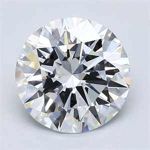 Picture of Natural Diamond 1.74 Carats, Round with Excellent Cut, D Color, VS1 Clarity and Certified by GIA