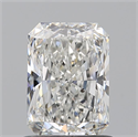 Natural Diamond 0.91 Carats, Radiant with  Cut, H Color, SI1 Clarity and Certified by GIA
