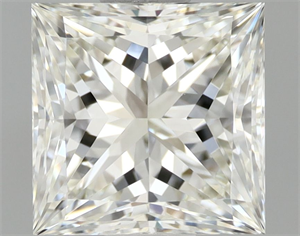 Picture of Natural Diamond 1.57 Carats, Princess with  Cut, J Color, VS1 Clarity and Certified by IGI