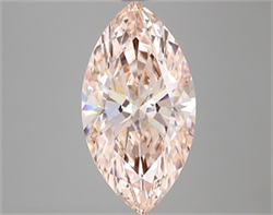 Picture of Lab Grown Diamond 3.00 Carats, Marquise with  Cut, Fancy Vivid Pink Color, VS1 Clarity and Certified by IGI
