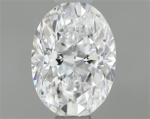 Picture of Natural Diamond 0.51 Carats, Oval with  Cut, D Color, VVS2 Clarity and Certified by GIA