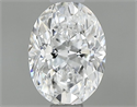 Natural Diamond 0.51 Carats, Oval with  Cut, D Color, VVS2 Clarity and Certified by GIA