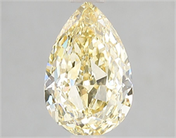 Picture of Lab Grown Diamond 2.02 Carats, Pear with  Cut, Fancy Intense Yellow Color, VS1 Clarity and Certified by IGI