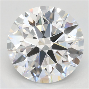 Picture of Lab Grown Diamond 3.25 Carats, Round with Ideal Cut, D Color, IF Clarity and Certified by IGI
