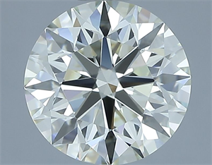 Picture of Natural Diamond 2.50 Carats, Round with Excellent Cut, L Color, IF Clarity and Certified by IGI