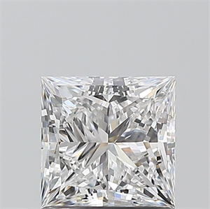 Picture of Natural Diamond 1.01 Carats, Princess with  Cut, E Color, VVS1 Clarity and Certified by GIA