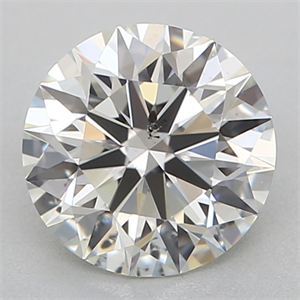 Picture of Natural Diamond 0.71 Carats, Round with Excellent Cut, I Color, SI2 Clarity and Certified by GIA
