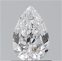 Natural Diamond 0.70 Carats, Pear with  Cut, D Color, IF Clarity and Certified by GIA