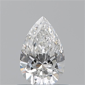 Picture of Natural Diamond 0.55 Carats, Pear with  Cut, F Color, VVS1 Clarity and Certified by GIA
