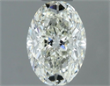 Natural Diamond 0.70 Carats, Oval with  Cut, I Color, VVS1 Clarity and Certified by IGI