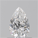Diamante Natural 0.51 quilates, De pera , Color E, claridad IF y certificado GIA