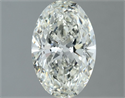 Natural Diamond 1.30 Carats, Oval with  Cut, I Color, VS1 Clarity and Certified by IGI