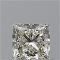 Natural Diamond 0.51 Carats, Princess with  Cut, I Color, VVS2 Clarity and Certified by IGI