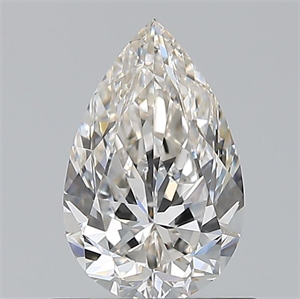 Picture of Natural Diamond 0.73 Carats, Pear with  Cut, H Color, IF Clarity and Certified by GIA