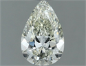 Natural Diamond 0.52 Carats, Pear with  Cut, J Color, VVS1 Clarity and Certified by IGI