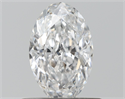 Natural Diamond 0.50 Carats, Oval with  Cut, E Color, SI1 Clarity and Certified by GIA