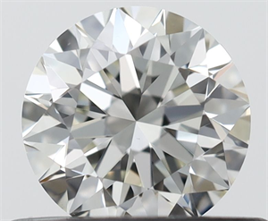 Picture of Natural Diamond 0.45 Carats, Round with Excellent Cut, I Color, VVS2 Clarity and Certified by IGI