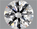 Natural Diamond 0.40 Carats, Round with Very Good Cut, F Color, VVS2 Clarity and Certified by GIA