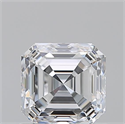 Natural Diamond 1.01 Carats, Asscher with  Cut, D Color, VVS2 Clarity and Certified by GIA