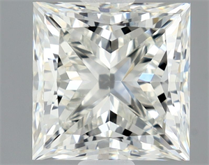 Picture of Natural Diamond 1.00 Carats, Princess with  Cut, J Color, VS1 Clarity and Certified by GIA