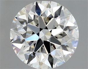 Picture of Natural Diamond 0.90 Carats, Round with Excellent Cut, I Color, VS1 Clarity and Certified by GIA