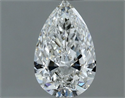 Natural Diamond 0.61 Carats, Pear with  Cut, F Color, VS2 Clarity and Certified by GIA