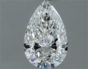 Picture of Natural Diamond 0.61 Carats, Pear with  Cut, F Color, VS2 Clarity and Certified by GIA