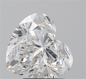 Picture of Natural Diamond 3.01 Carats, Heart with  Cut, F Color, SI2 Clarity and Certified by GIA